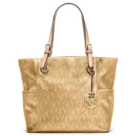 michael kors cream and gold bag|michael kors outlet shoulder bag.